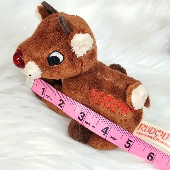 Christmas Rudolph the Red Nosed Sings Reindeer Stocking Stuffer Stuffed Animal - Picture 14 of 15